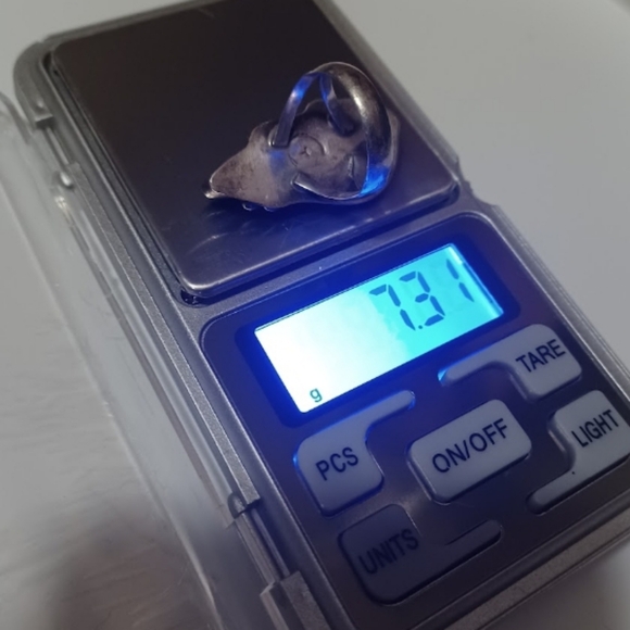 Vintage Sterling Silver Native American Navajo Ring Signed - Picture 9 of 9